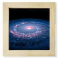 thumbnail image 1 of Nebulae Blanc Bleu Planète Carré Cadre Photo Mur Présentoir de Table, 1 of 3
