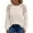 White, variant on CHICLOOM Long Sleeve Shirts for Women Under $8 Regular-Fit Crewneck Women's Clothing L