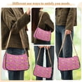 thumbnail image 4 of FORMRS Womens Shoulder Bag with Chain Strap Clutch Purse Cute Tote Handbag, Pink Doughnuts, 4 of 7