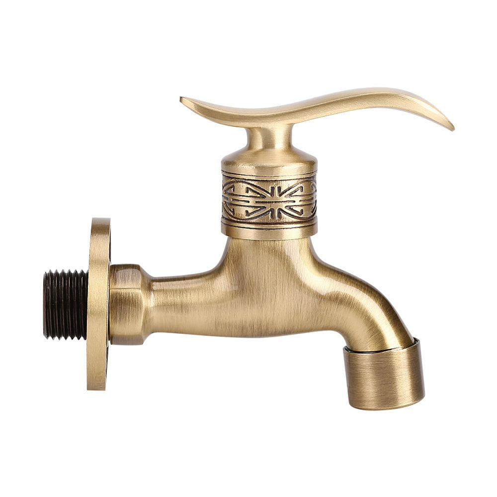 Tebru Water Faucet, Washing Machine Faucet,Antique Style Brass Washing ...