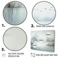 thumbnail image 3 of Designart "Serene Winter By The Lakeside" Lakes Lakehouse Floater Framed Canvas Wall Art, 3 of 5