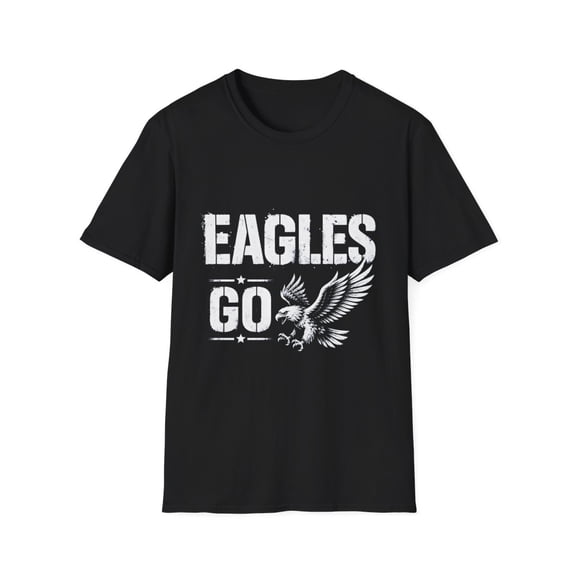 Eagles Go Freedom Patriotic Vintage Graphic T-Shirt