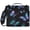 Blue-Purple and Cyan Butterflies, variant on Zipper Binder with Shoulder Strap 2 inch 3 Ring Waterproof File Folder Organizer Bag 500 Sheet Blue-purple and Cyan Butterflies