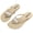 Apricot, variant on Women's Heart Decor Flip Flops, Cute Non-Slip Summer Sandals