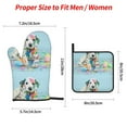 thumbnail image 2 of Naloa A Funny Little Dalmatian Puppy Oven Mitts and Pot Holders 4 pcs Set, Cooking Baking Grilling Kitchen Oven Glove for Cooking, 2 of 6