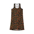 thumbnail image 2 of Blossoming Oranges Racerback Dress in Black, 2 of 4
