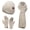BeigeWhite, variant on FZ FANTASTIC ZONE Womens Winter Warm Beanie Hats Long Scarf Touchscreen Gloves Set Knit Neck Scarves Skull Caps with Fleece Gifts for Womem Beigewhite