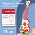 thumbnail image 2 of 17 inch Kids Ukulele Toddler Guitar 4 Strings Music Playing Musical Instruments Educational For Boys, Girls, Children, Pink, 2 of 12