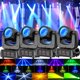 thumbnail image 1 of Luz LED de cabeza móvil de 18 prismas, 120 W, para DJ, iluminación de escenario con control DMX y activado por sonido, para discotecas, fiestas, bodas, karaokes, clubes, espectáculos, 4 unidades, 1 of 8