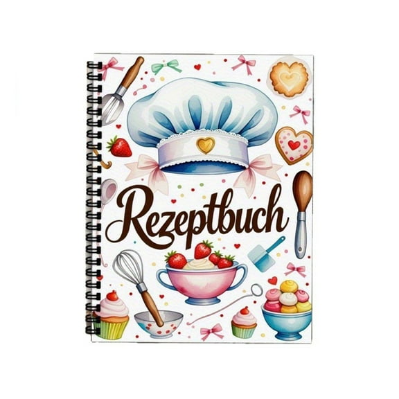 BallsFHK A5 Spiral Recipe Book Dessert Recipe Book Recipe Planner Personalized Recipe Notebook Multifunctional