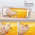 thumbnail image 4 of TECH CIRCLE For iPhone 7 /iPhone 8 /iPhone SE Case with Stand,360 Rotatable Shiny Ring Holder Kickstand Soft TPU Girls Women Case Shockproof Protective Phone Case for Apple iPhone 7 8 SE 4.7",Beer, 4 of 6
