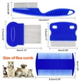 thumbnail image 6 of 4 Pack Flea Lice Comb,Stainless Steel Double sided Dog Eye Combs Tear Stain Remover Combs,Gentle Pet Comb to Remove Tangle and Knots, Tear Stain Remover,Dematting Tool for Small, Medium & Large Pets, 6 of 7