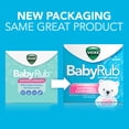 thumbnail image 3 of Vicks BabyRub, Non-Medicated Baby Chest Rub Ointment with Soothing Eucalyptus, Lavender 1.76 oz, 3 of 14