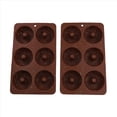 thumbnail image 3 of Mini Molde para Pasteles de 2 Piezas, Molde para Pasteles con Tubo Estriado de 6 Cavidades, Molde para Hornear Silicona Antiadherente para Cupcakes, Donas, Muffins y Pan de Maíz, 3 of 5