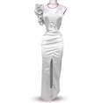 thumbnail image 2 of Vestido de graduación escote de corazón Blanco Unitalla, 2 of 3