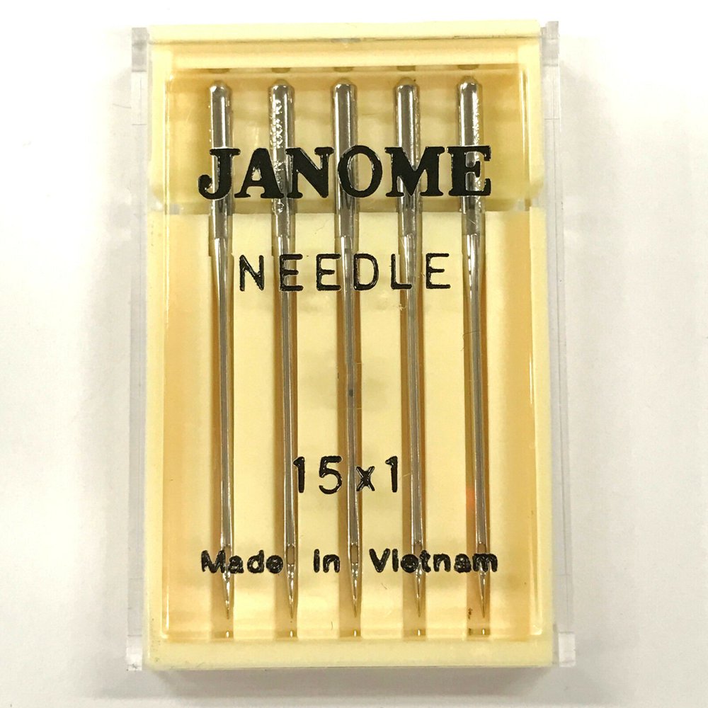 Janome 15X1 HAX1 Universal Household Sewing Machine Needles 5 Count