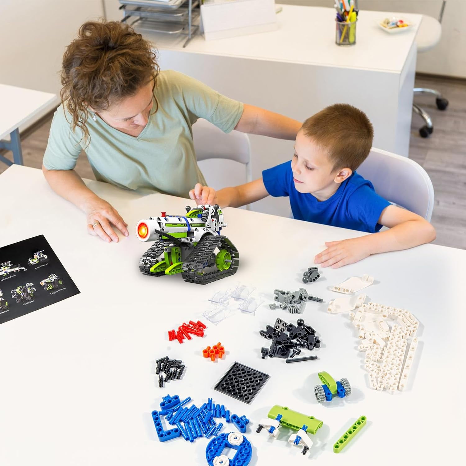 5 in1 STEM Robot Building Kit, 337PCS APP/Remote Control Mech RC Robotics for Kids Ages 8-12, Science Kit Coding Robots Toy Set, Birthday Gifts for Boys Age 8-14+