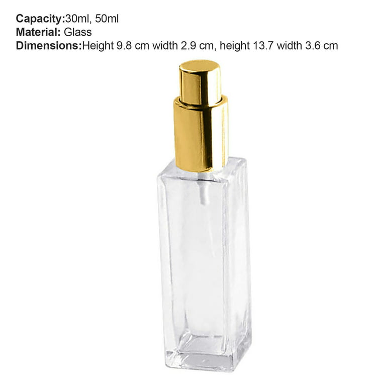 Homeyes 50ML 1.7 OZ Refillable Atomizer Spray Glass Empty Perfume Bottles  for Travel