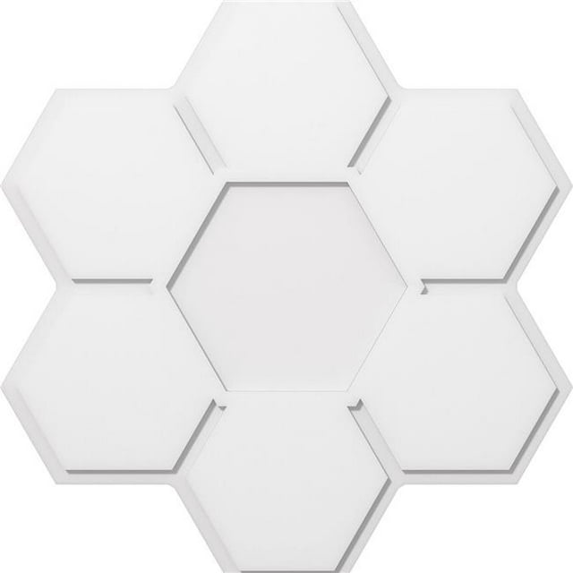 Ekena Millwork CMP40DY 40 in. OD x 14 in. Square Daisy Architectural Grade PVC Contemporary Ceiling Medallion