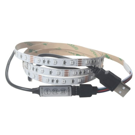 

5V 2835 60SMD 100CM RGB LED Strip Light Bar TV Back Lighting Kit，night light
