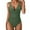 Green, variant on Women Sleeveless V-neck Bathing Suit Adjustable Straps Soft Elastic Fabric Beach Pool Swimwear For Ladies,Size:XXL