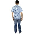 thumbnail image 2 of HAPPY BAY Men's Men Vacation Beach Shirt Holiday Hawaii Shirt Short Sleeve Summer Tops Button-Down Collar Shirts For Men XS Girly Hawaii Dance, Blue, 2 of 4
