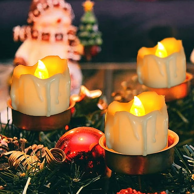 Luz de la Vela Ganfancp 12Pc Electrónico de Simulación