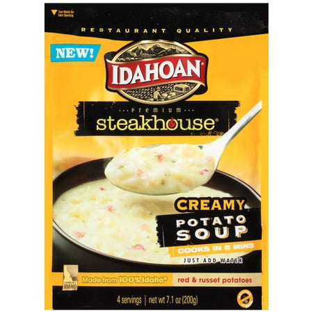 (4 Pack) Idahoan Steakhouse Creamy Potato Soup Mix, 7.1 (Best Baked Potato Soup)