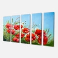thumbnail image 2 of Coquelicots sur Champ contre Ciel Bleu - Impression sur Toile Florale, 2 of 3
