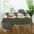 thumbnail image 3 of Yayeee Tablecloths 60" x 120" Rectangle Wrinkle Resistant Party Table Cover, Beige Snowmen, 3 of 8