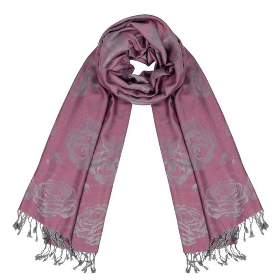 Elegant Floral Pattern Pashmina Wrap Shawl Scarf