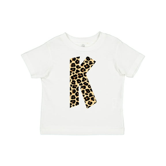 Inktastic Leopard Print Letter K Boys or Girls Toddler T-Shirt