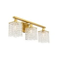 thumbnail image 6 of Phineas 3 light Brass and Clear Crystals wall sconce, 6 of 7