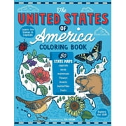 JEN RACINE The United States of America Coloring Book, (Paperback)