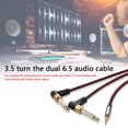 thumbnail image 4 of Cable divisor TRS de 3,5 mm (1/8") a Y de 6,35 mm para PC, TV, sistemas estéreo domésticos 5 metros, 4 of 7