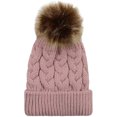 thumbnail image 2 of Gorro de invierno JAMW para bebé niña tejido grueso y cálido, 2 of 3