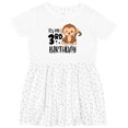 thumbnail image 3 of Inktastic Monkey Its My 3rd Birthday Girls Toddler Dress, 3 of 5
