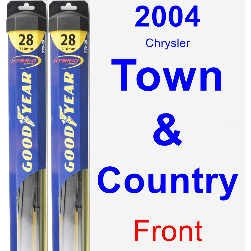 2004 Chrysler Town & Country Wiper Blade Set/Kit (Front) (2 Blades) - Hybrid - Walmart.com 2004 Chrysler Town And Country Wiper Blade Size