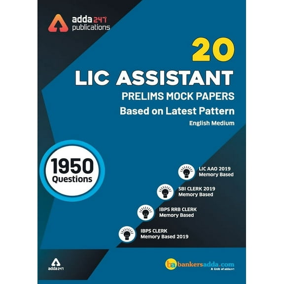 LIC Assistant Prelims Mock Papers Practice Book English Medium, (Paperback)