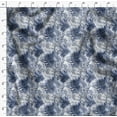 thumbnail image 4 of Soimoi Blue Moss Georgette Fabric Wild Animal Skin Print Fabric by The Yard 42 Inch Wide, 4 of 6