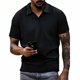 thumbnail image 3 of Camisa informal de manga corta y cuello para hombre: lisa, deportiva, para la playa, para el día a día, 3 of 8