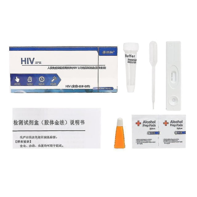 Kits de prueba de sangre privados Hiv1/2 Kits de prueba de VIH/sida para el hogar (99,6% de precisión) Pruebas de sangre entera/suero/plasma/saliva Salud personal Aespa kaili Sencillez