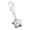 White, variant on Celestials Key Charm Sturdy Alloy Construction Versatile Styles Matching Watches Handbags
