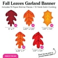 thumbnail image 4 of Big Dot of Happiness Fall Leaves Garland Banner, Thanksgiving Decor, Harvest Party Decorations Backdrop, 30 Feet of Cord, 15 Paper Autumn Leaf Shapes, 4 of 6