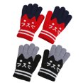 thumbnail image 1 of Los guantes de invierno para niños se refieren a guantes de punto, mitones elásticos cálidos para niños y niñas834, 1 of 5