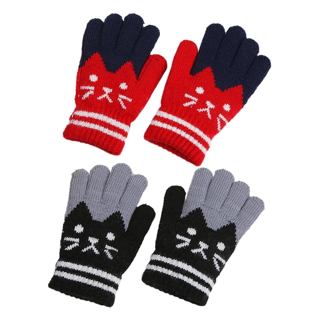 Los guantes de invierno para niños se refieren a guantes de punto, mitones elásticos cálidos para niños y niñas834