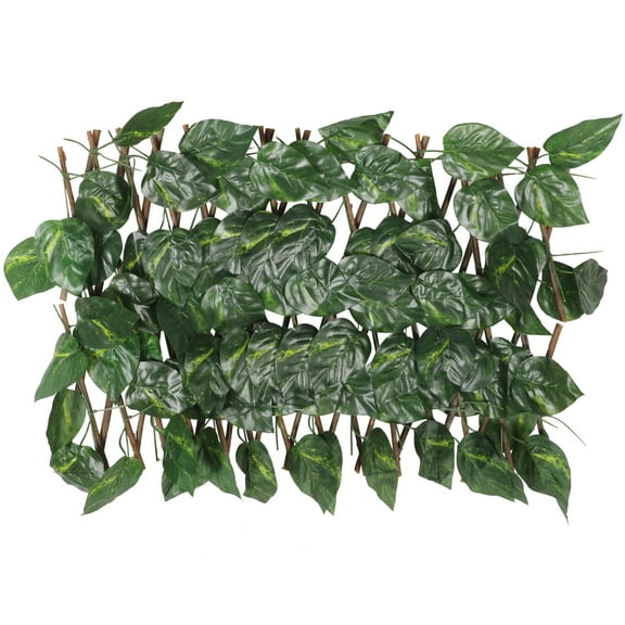 Chidian Artificial Trellis Screening Artificial Green Plant Wall Simulated Green Leaf Fence Balcony Decoration