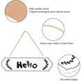 thumbnail image 5 of Hello Sign for Front Door Wooden Plaque Sign Plank Rustic Wall Art Hanging Decorations for Entryway Home Housewarming Living Room Outdoor Porch Yard Patio 11.7 x 3.8inch White DIY, 5 of 7