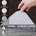thumbnail image 3 of Smiry Chenille Bathroom rugs 24x20, Rubber Backing Washable Bath Mats for Bathroom Floor, Brown, 3 of 9