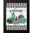 thumbnail image 2 of Hogan, Melody 12x14 Black Modern Framed Museum Art Print Titled - Welcome Pumpkins Buffalo Plaid 2, 2 of 5